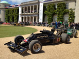 Chis Locke's Lotus 77 on display with other amazing and historic Loti in front of Goodwood House in Chichester, England.