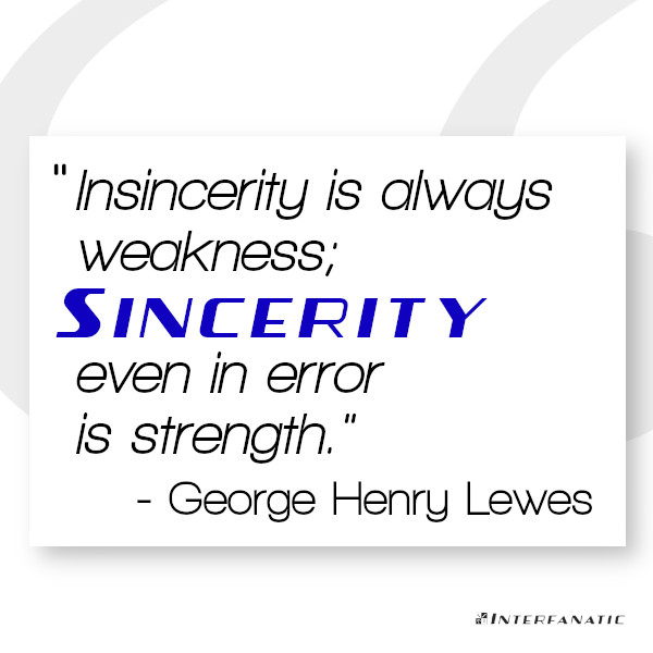 The Precis, for our Customer Spotlight on Sincerity, an Interfanatic Quality